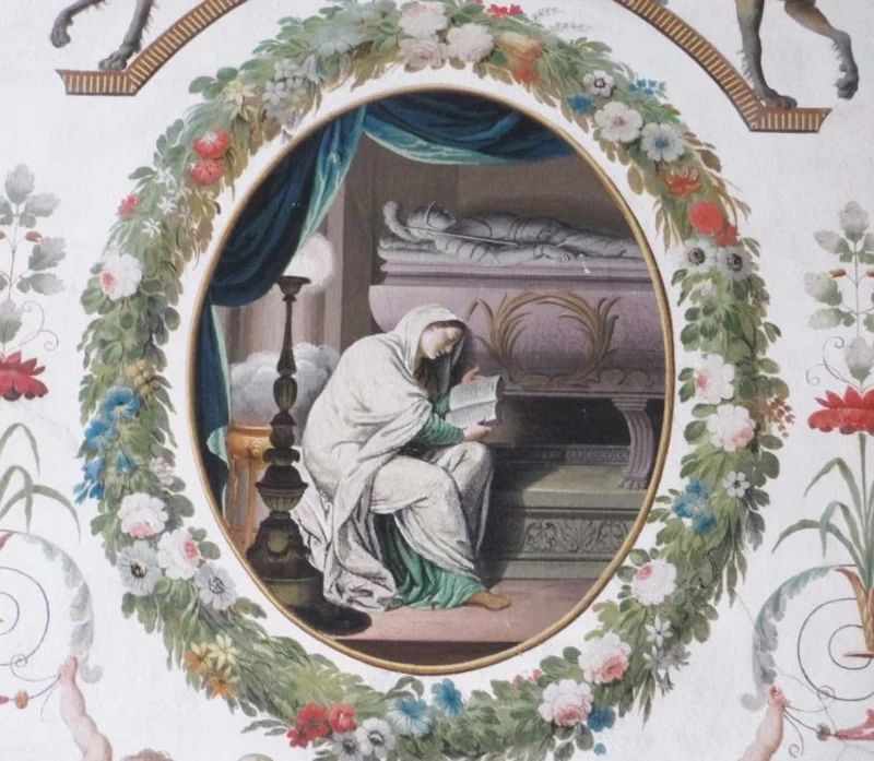 Giuseppe Teosa-98-Scena cavalleresca - Palazzo Martinengo Cesaresco